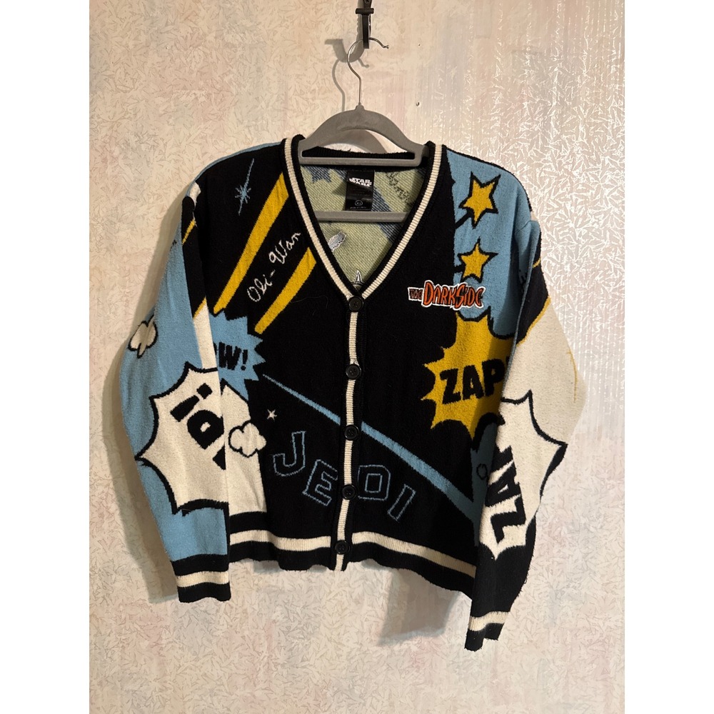 Her Universe Star Wars Phantom Menace Comic Cardigan XS Darth Maul Obi-Wan